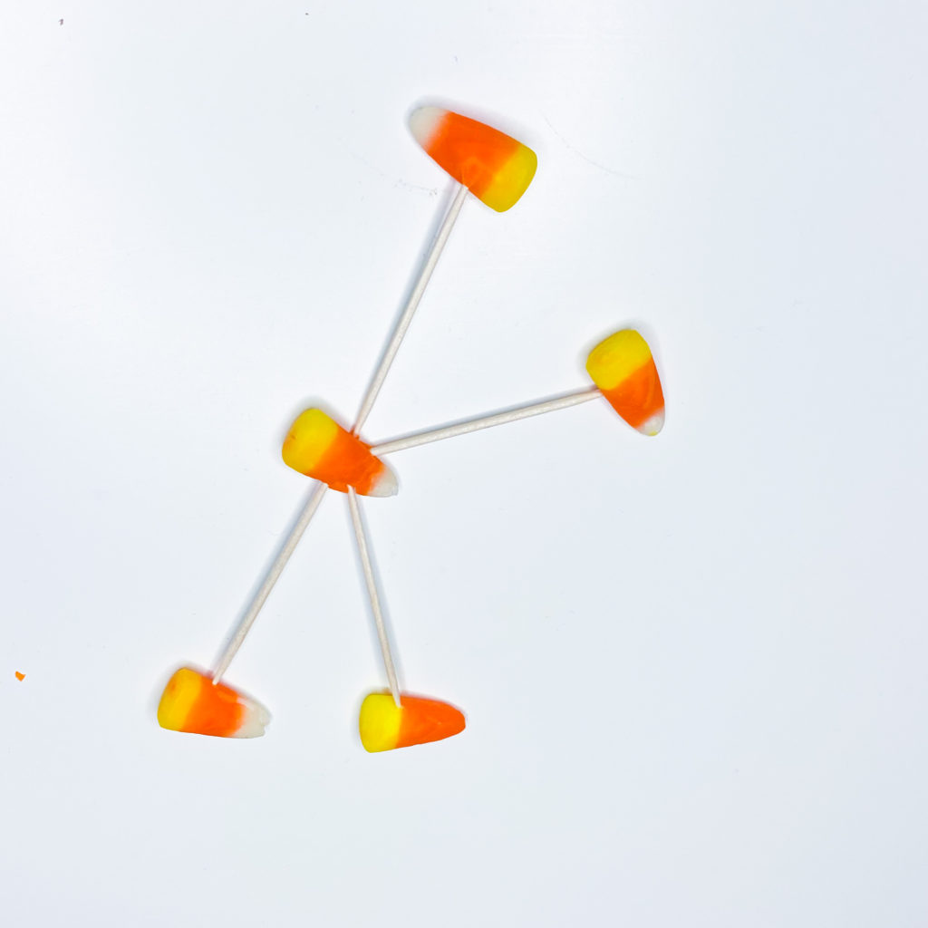 Candy Corn STEM Challenge: initials