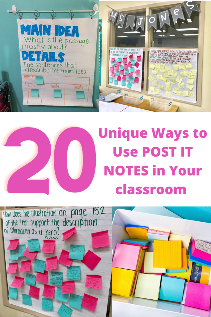 20 USES FOR POST-ITS IN THE CLASSROOM – Connect the Dots … with