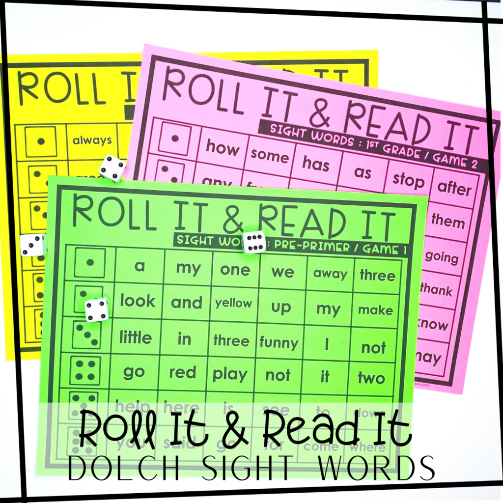 Phonics Games: Roll It & Read It - Teach. Run. Create.