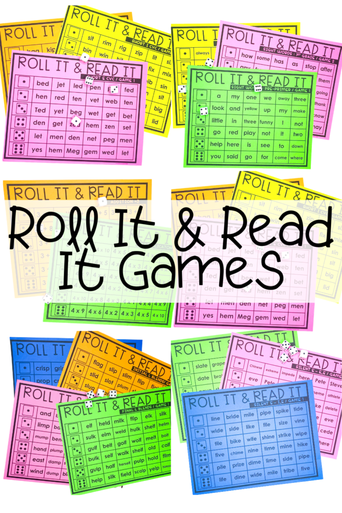 roll it & read it games