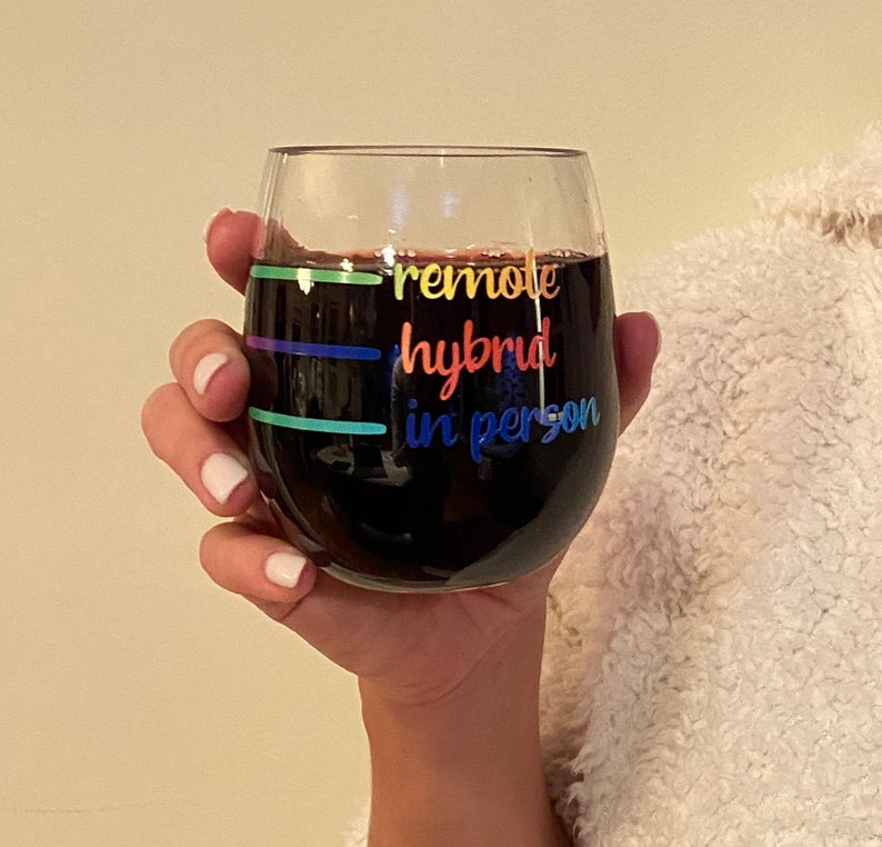 distance learning wine glass
