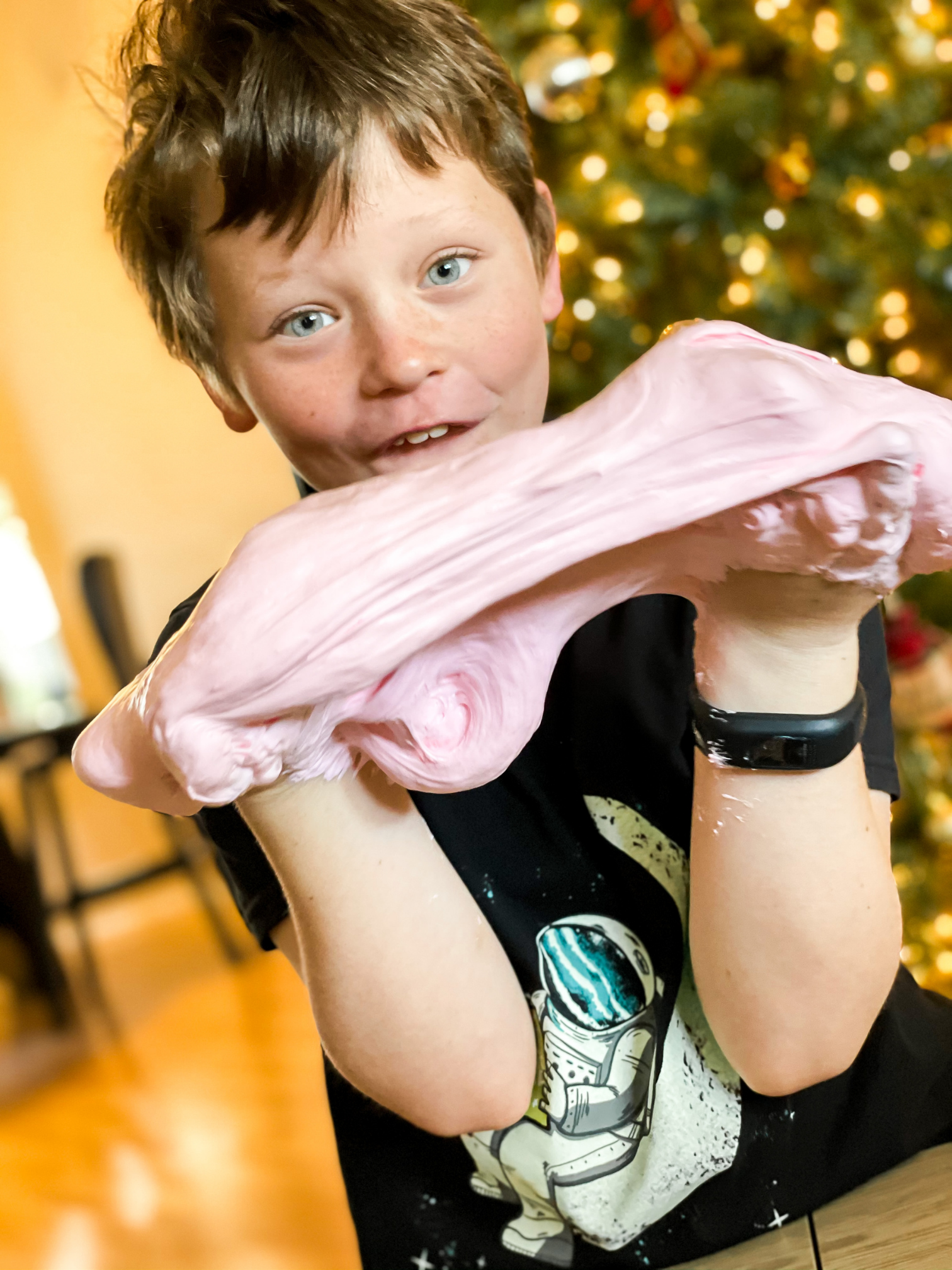 Fluffy Candy Cane Slime