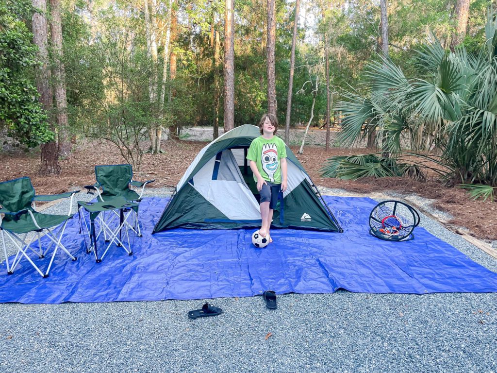 tent camping at Fort Wilderness