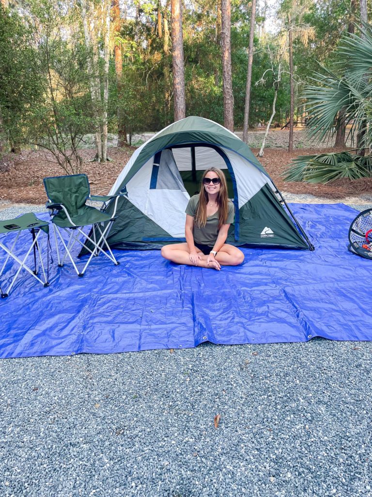 tent camping at Fort Wilderness