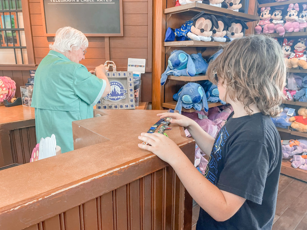 pin trading at Epcot