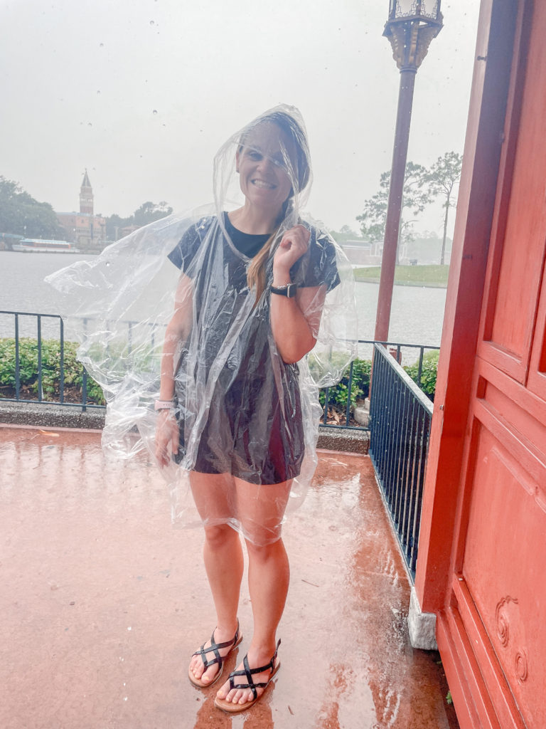 rainy day at Epcot