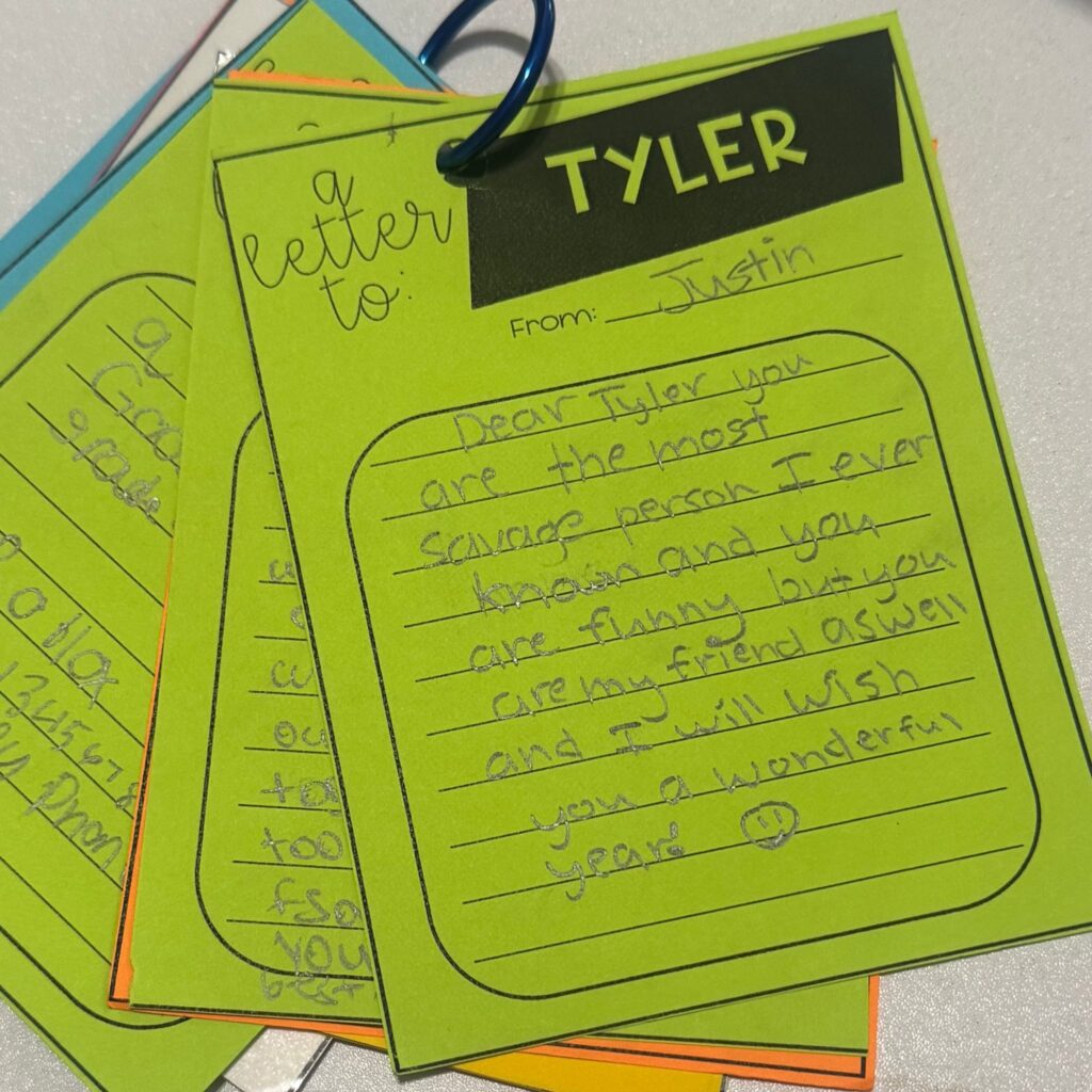 student letter example